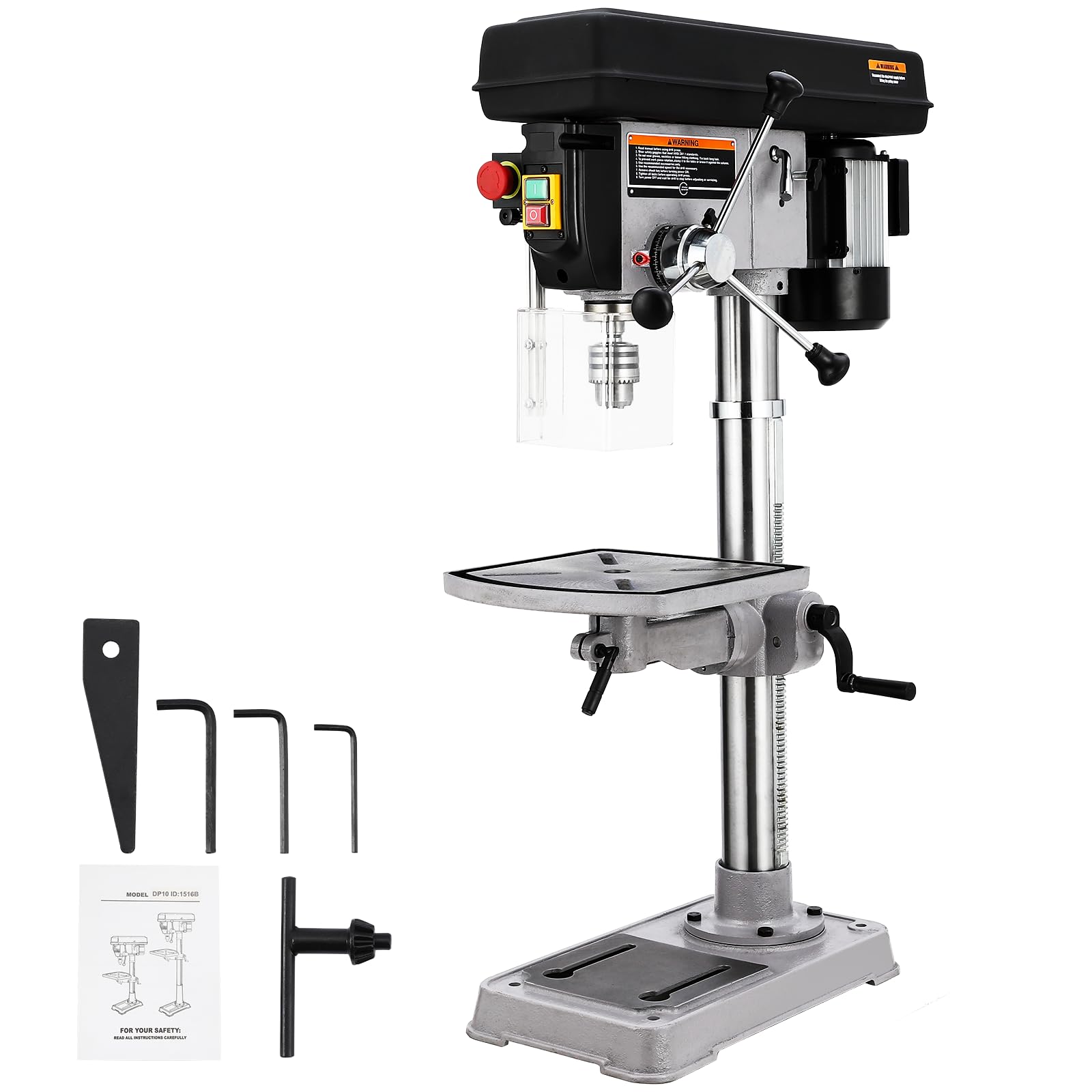 Garvee 15 Inch Benchtop Drill Press, 7.5 Amp 120V Pure Copper ...