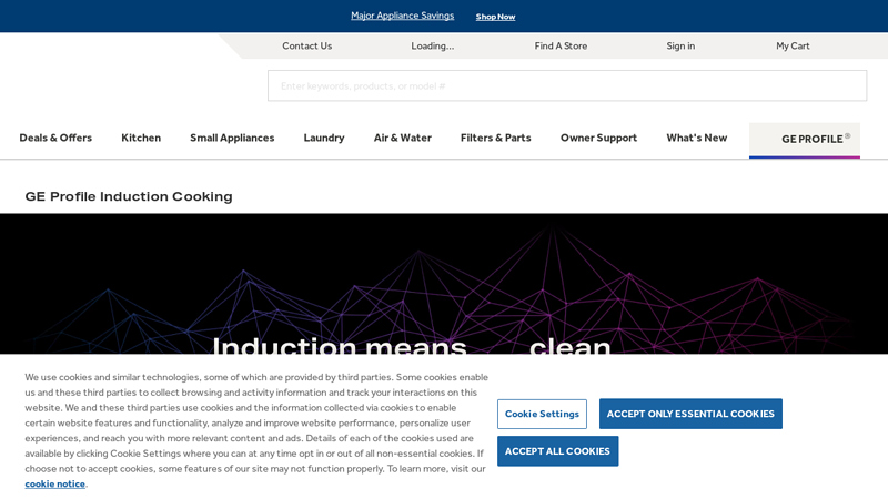 GE Profile Induction Cooking