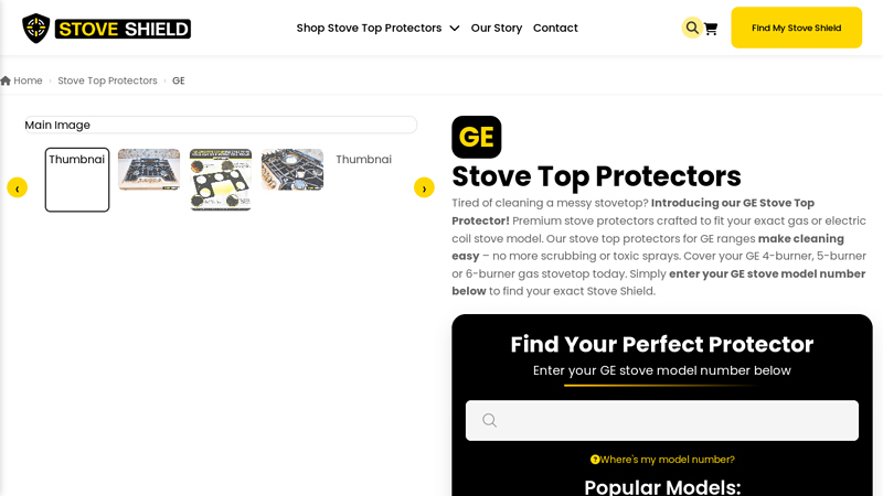 GE Stove Top Protectors & Liners