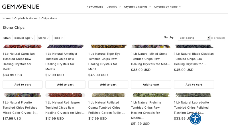 Gemstone Chip Stones for Sale