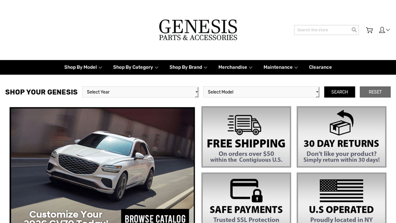 Genesis Parts and Accessories