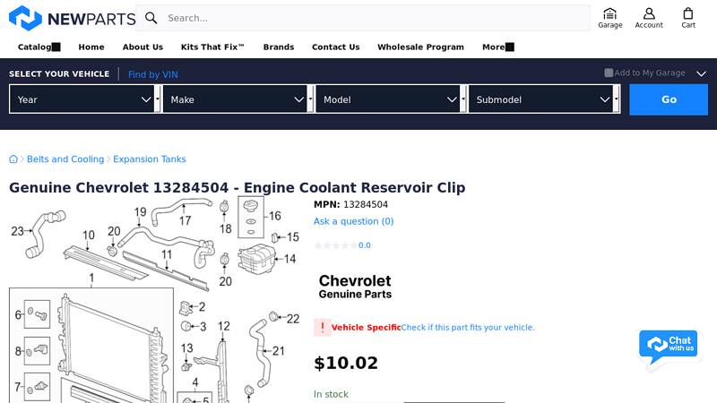 Genuine Chevrolet 13284504