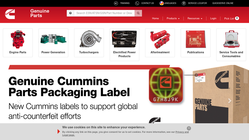 Genuine Cummins Parts