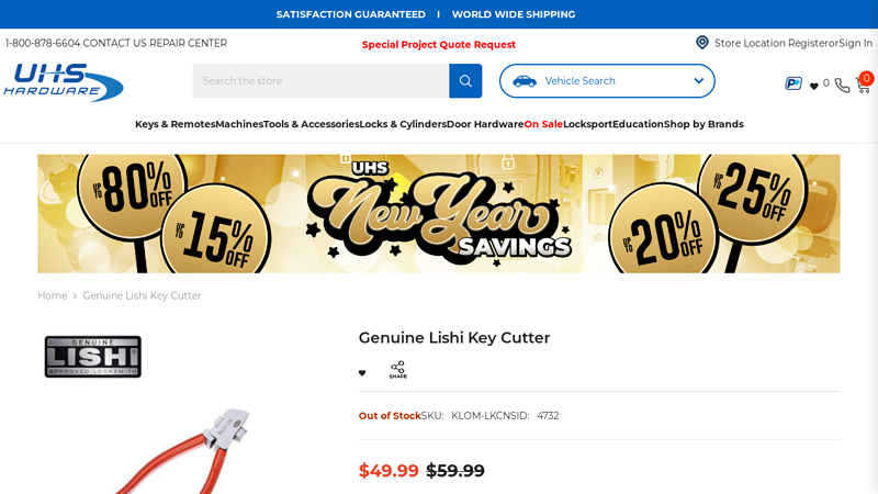 Genuine Lishi Key Cutter for Sale