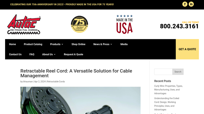 Get Organized with Retractable Reel Cords in 2024