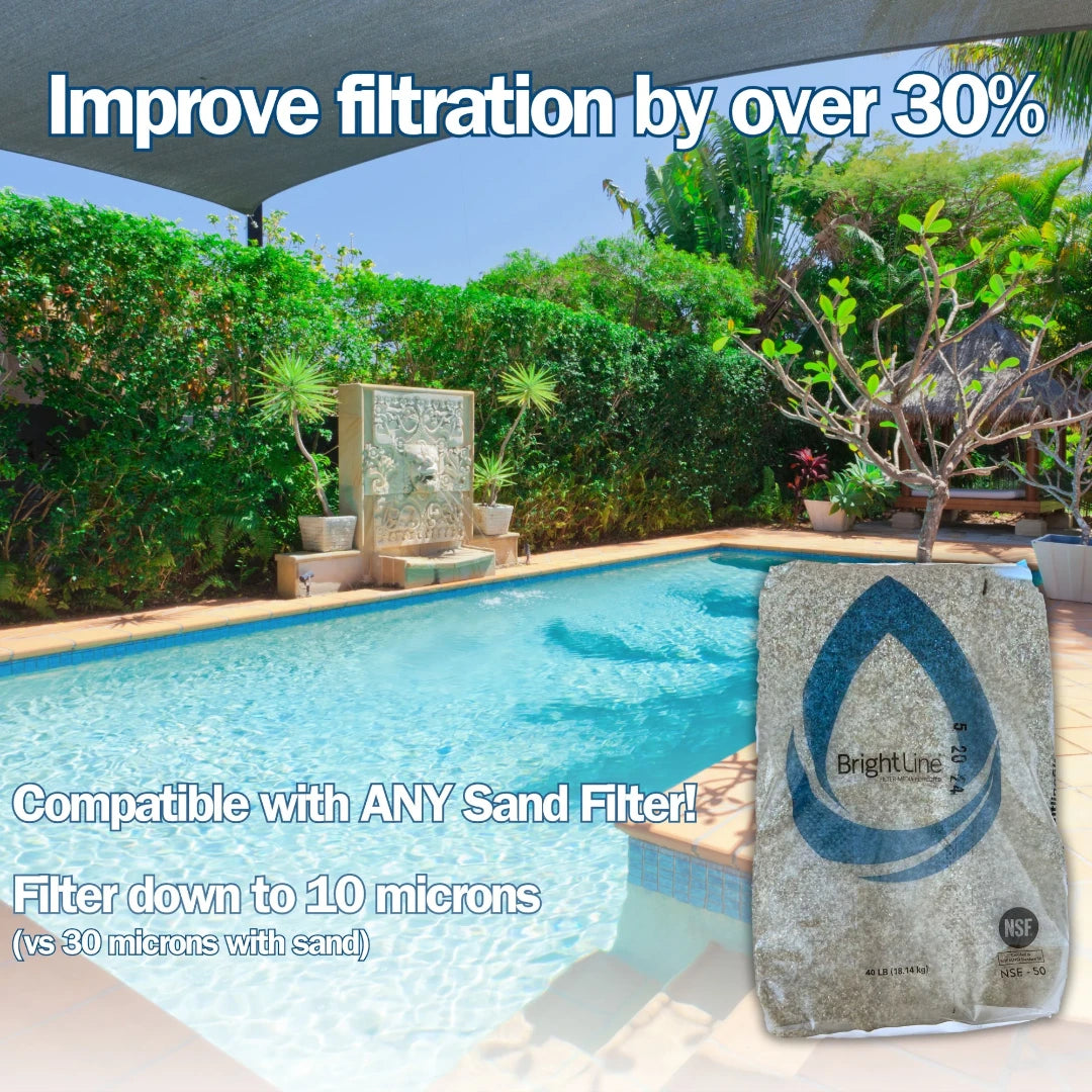 Glass Filter Media for Sand Filtered Residential Pools