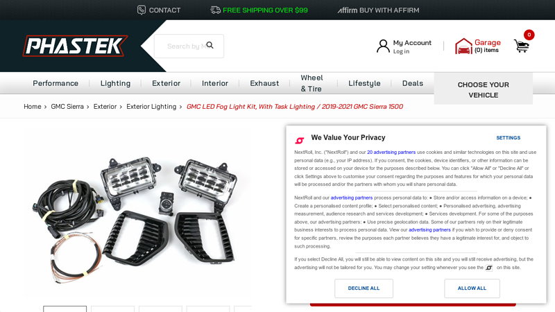 GMC LED Fog Light Kit, With Task Lighting