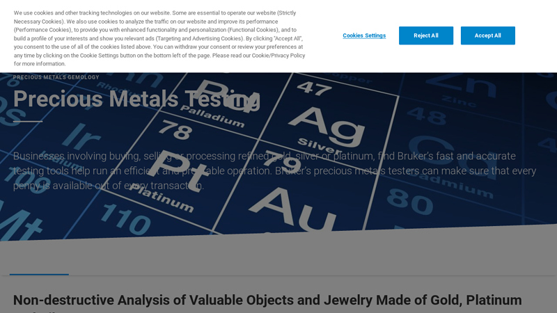 Gold, Silver and Platinum Analysis