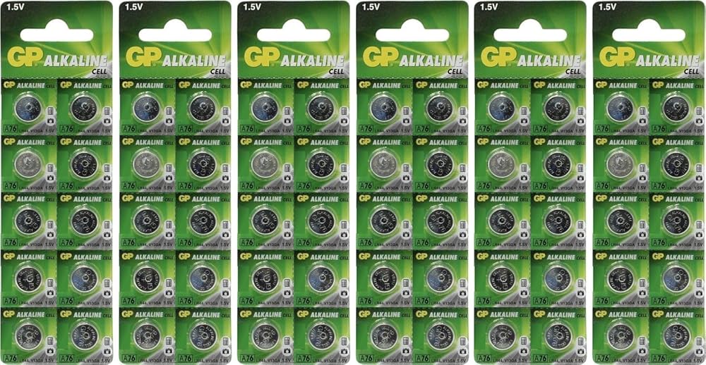 GP A76 LR44 AG13 Button Cell Batteries