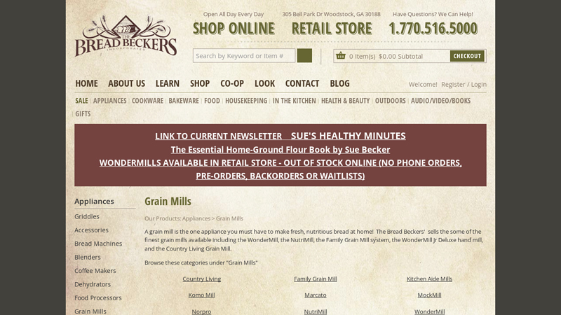 Grain Mills Wondermill Nutrimill GrainMills GrainGrinders GrainFlakers