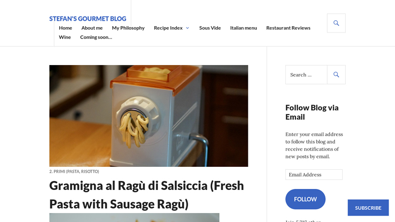 Gramigna al Ragù di Salsiccia (Fresh Pasta with Sausage Ragù)