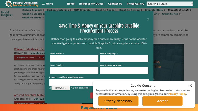 Graphite Crucible Manufacturers Suppliers