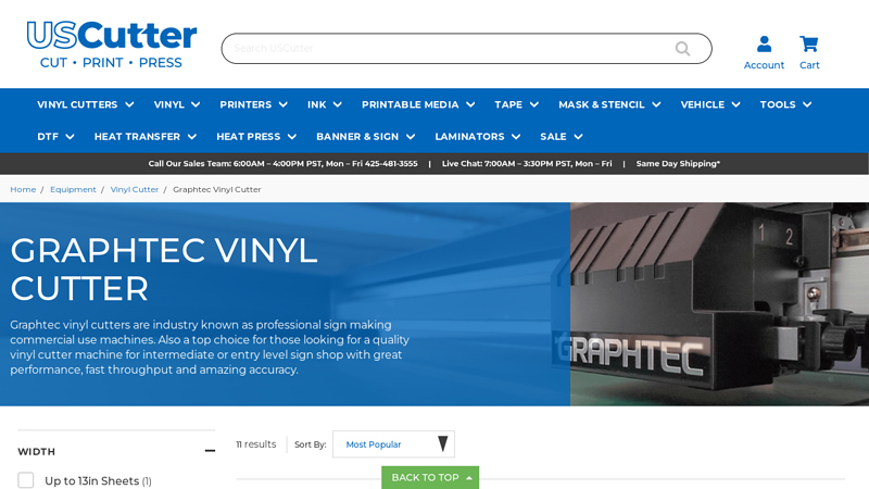 Graphtec Vinyl Cutting Plotter