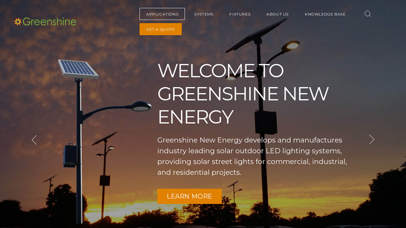 Greenshine New Energy: Solar Street Lights