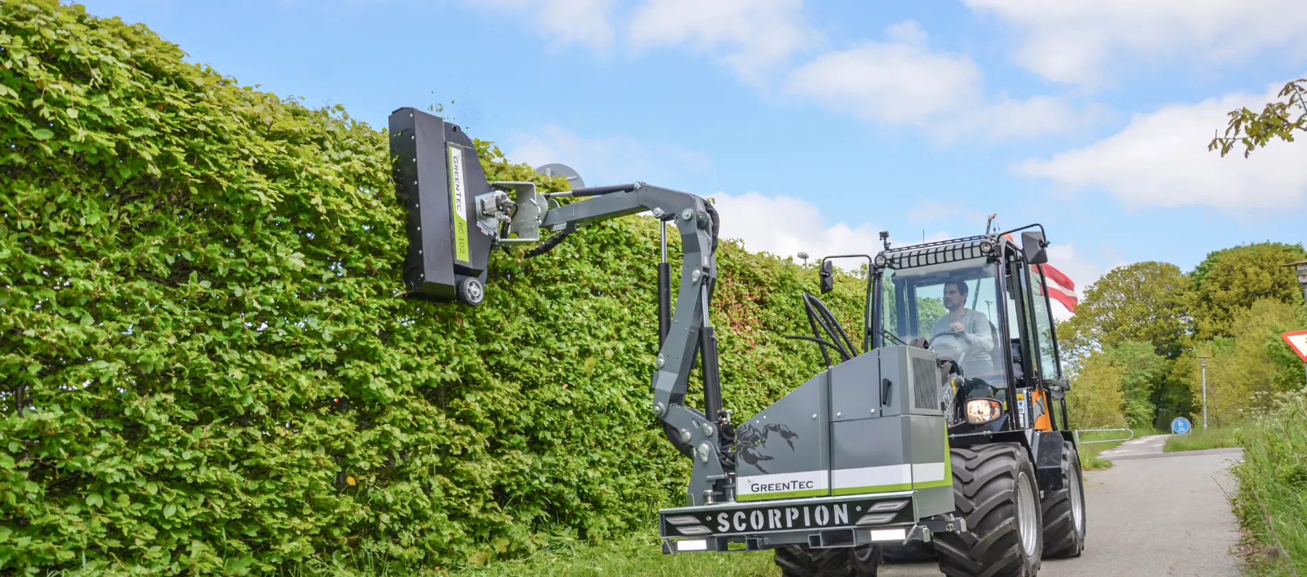 GreenTec Machinery for Hedge Cutting and Verge Mowing