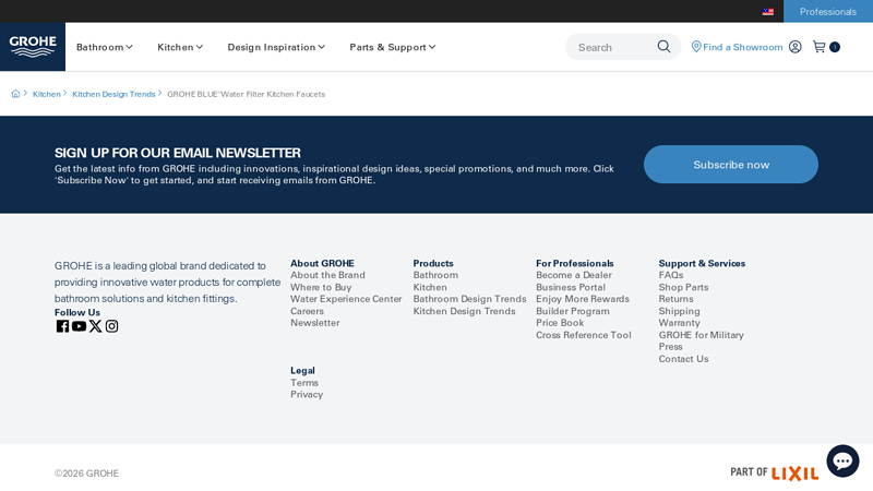 GROHE BLUE®Water Filter Kitchen Faucets