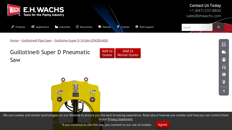 Guillotine® Super D Pneumatic Saw
