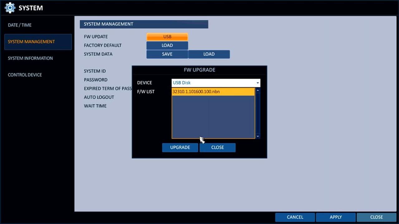 H.264 DVR Firmware UPGRADE Help