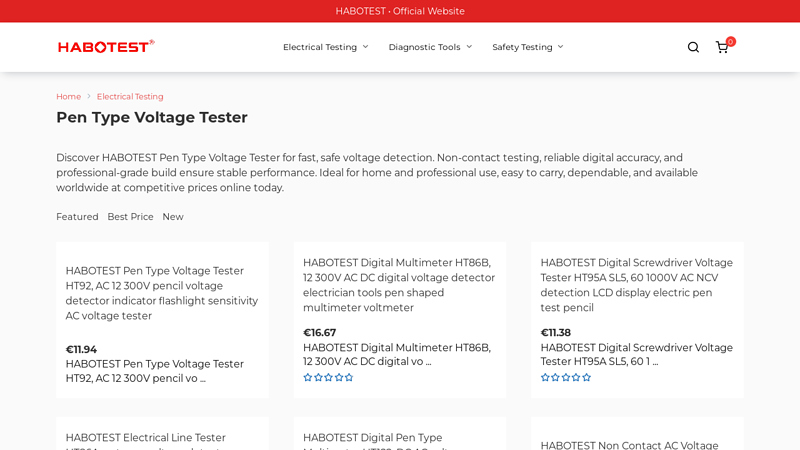 HABOTEST Pen Type Voltage Tester
