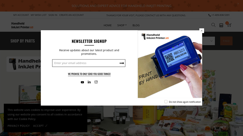 Handheld Inkjet Printer