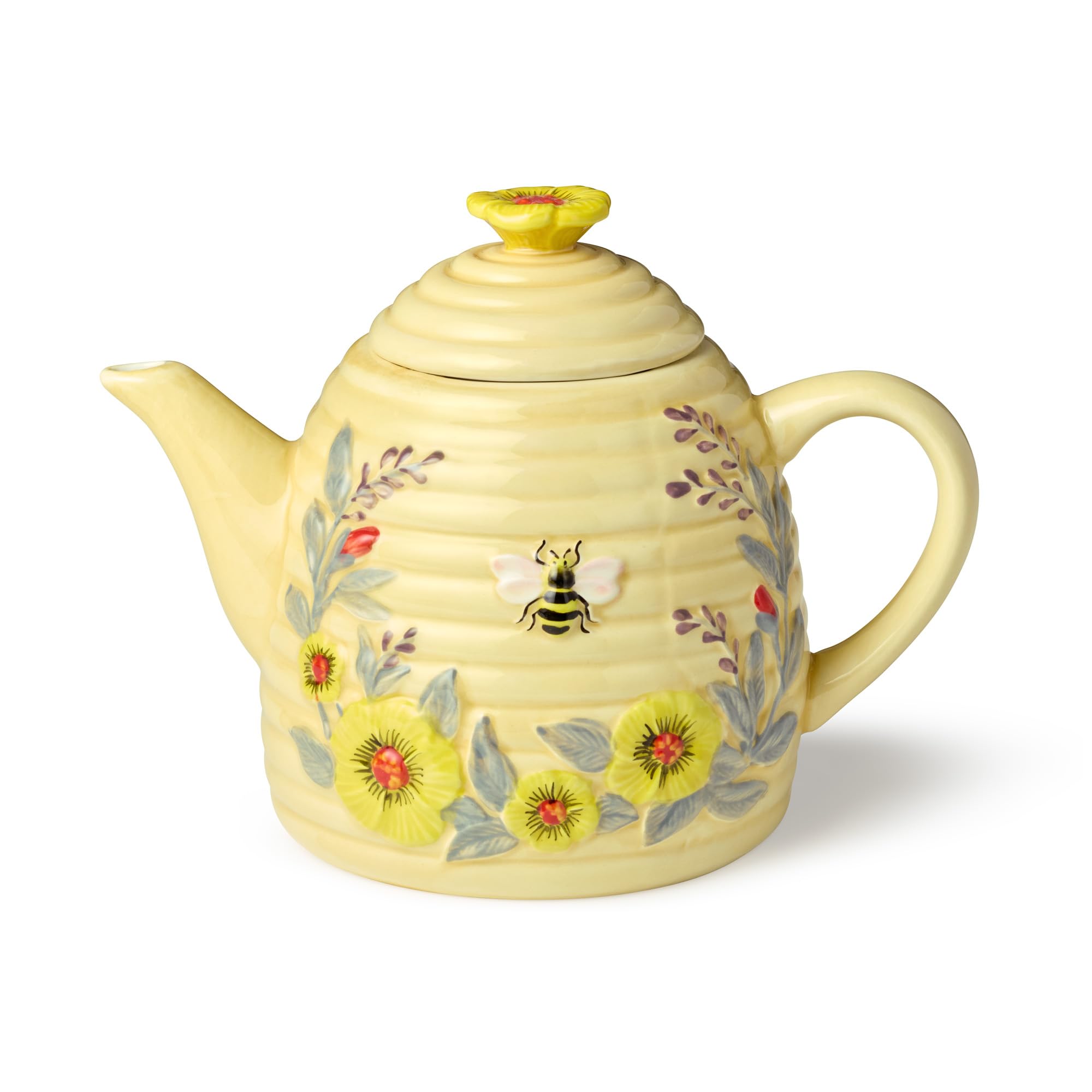 Handmade Bee Sweet Beehive Teapot Ceramic Pottery 6