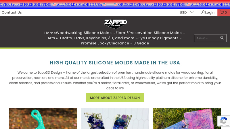 Handmade High Quality Silicone Molds made in the USA