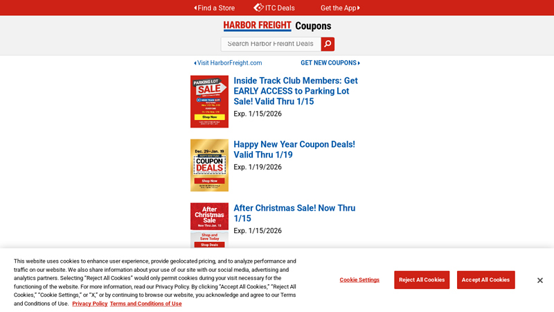 Harbor Freight Coupons