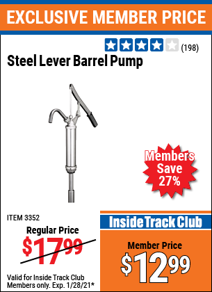harbor freight tools 3352 drum pump 15 55 gallon