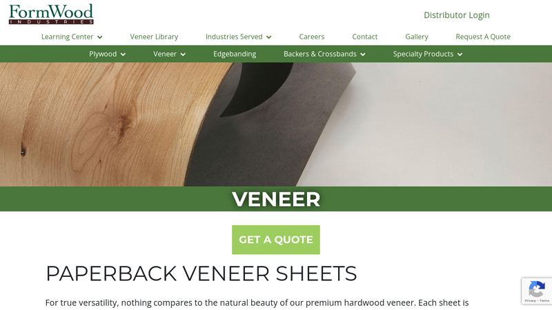 Hardwood Veneer Paper