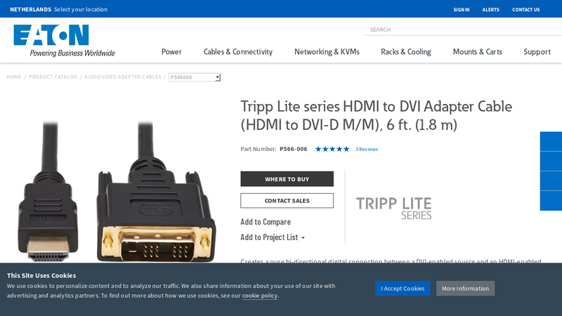 HDMI to DVI Adapter Cable, 6