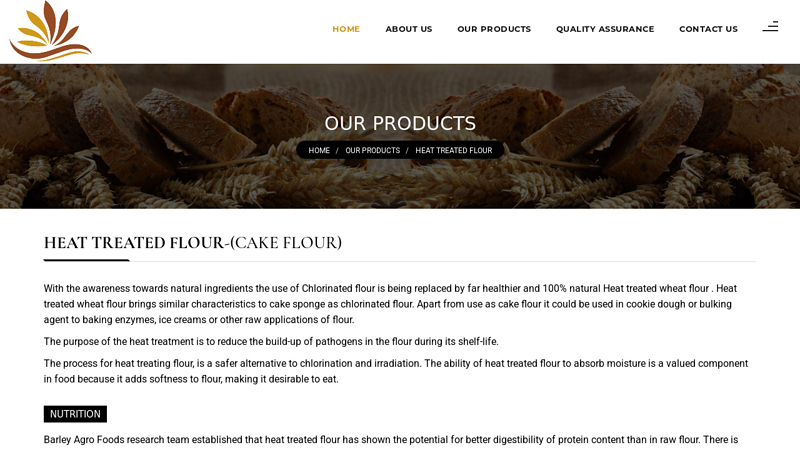 Heat Treated Flour