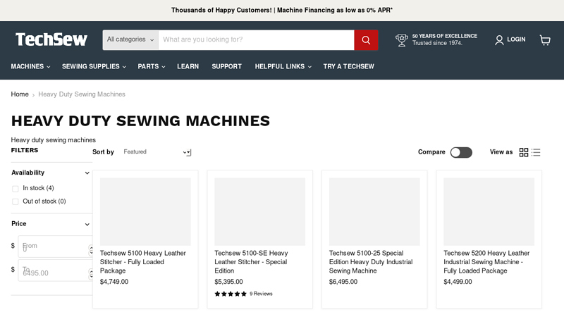 Heavy Duty Industrial Sewing Machines