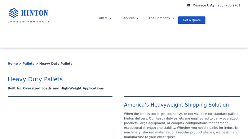 Heavy Duty & Specialty Pallets