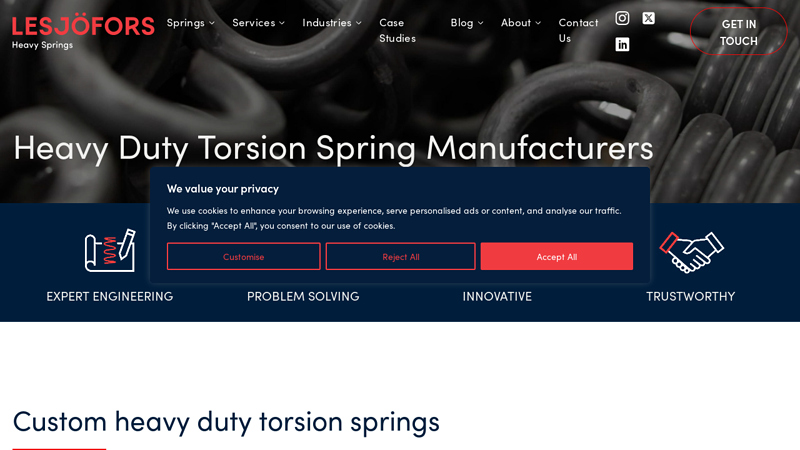 Heavy Duty Torsion Spring Manufacturers