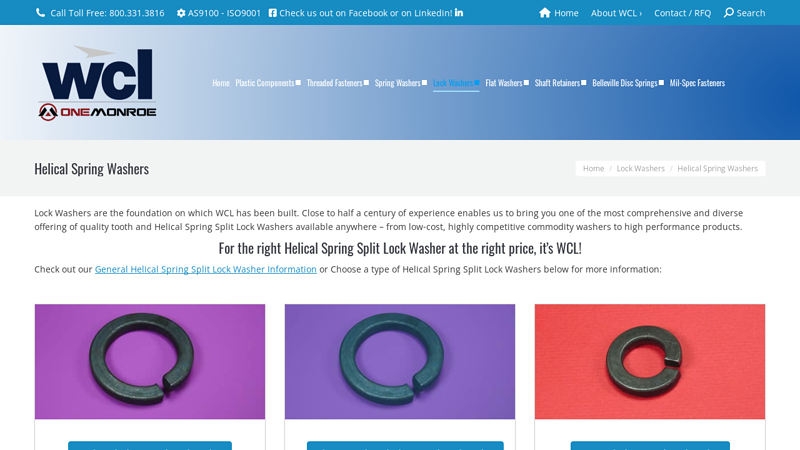 Helical Spring Washers