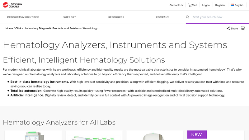 Hematology Analyzers, Instruments and Systems