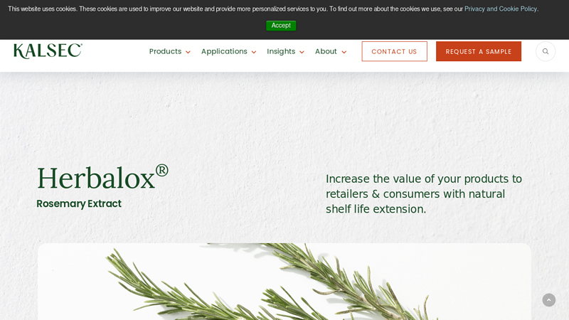Herbalox® Natural Rosemary Extract for Extended Shelf Life