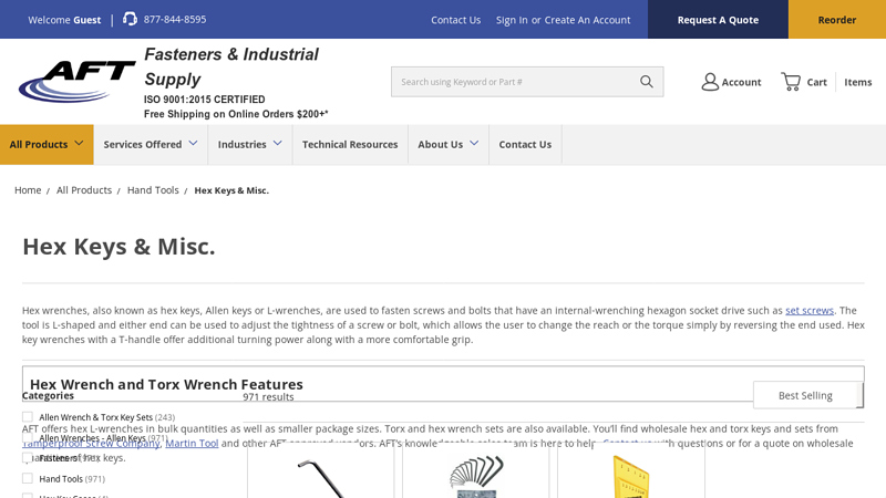 Hex Keys & Misc.