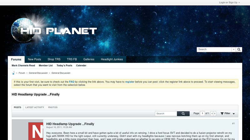 HID Headlamp Upgrade ...Finally