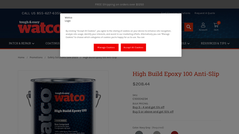 High Build Epoxy 100 Anti