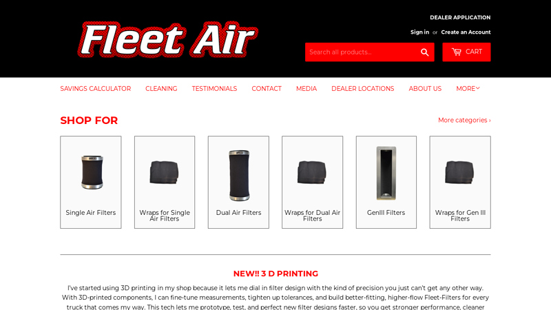 High Flow Washable Truck and Semi Truck Air Filters – Fleet