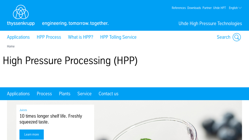 High Pressure Processing (HPP)