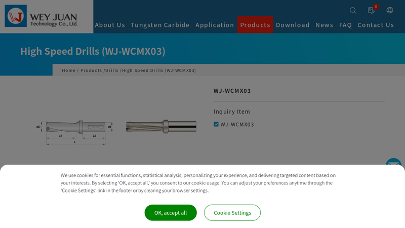 High Speed Drills (WJ-WCMX03)