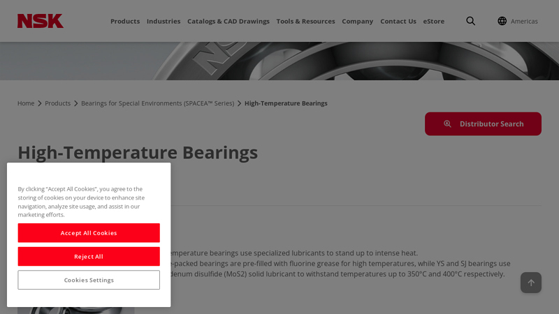 High-Temperature Bearings