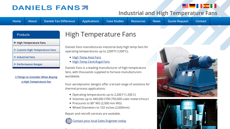 High Temperature Fan