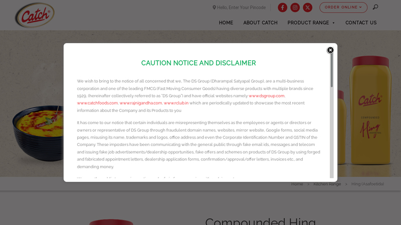 Hing (Asafoetida) - Premium & Compounded Hing