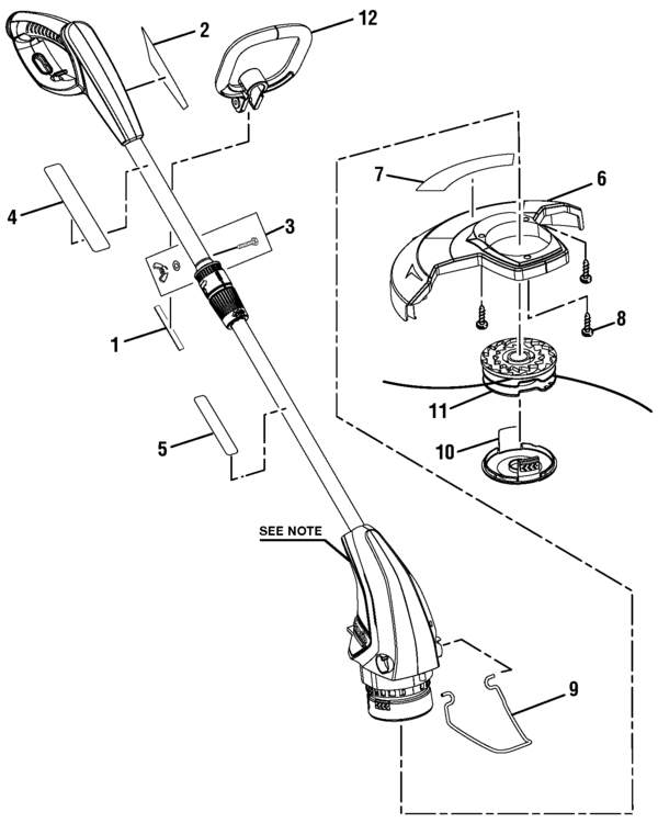 Homelite String Trimmer Parts