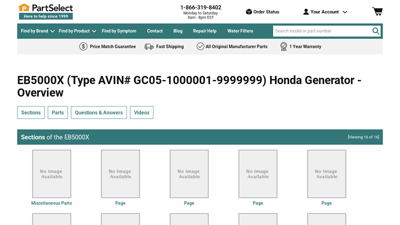 Honda Generator EB5000X