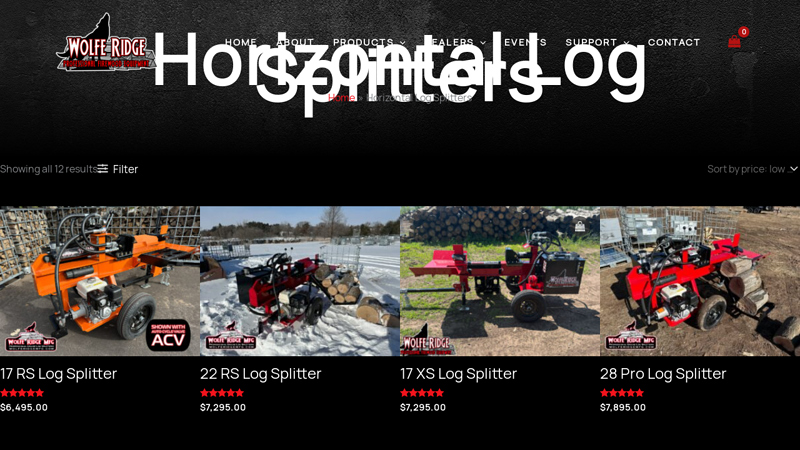 Horizontal Log Splitters