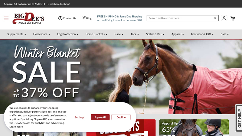 Horse Tack, Supplies & Riding Gear Online or In-store